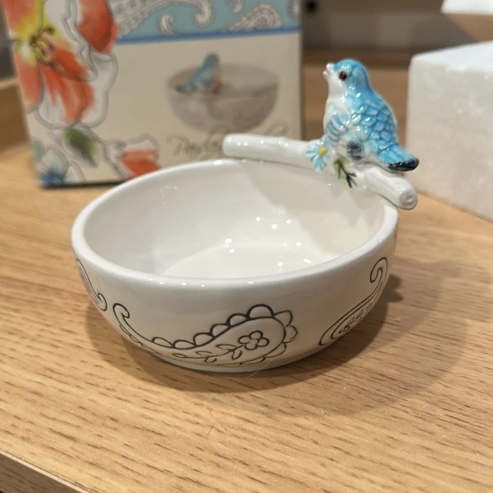 Fitz and Floyd Paisley Park Trinket Bowl - Picture 4 of 5